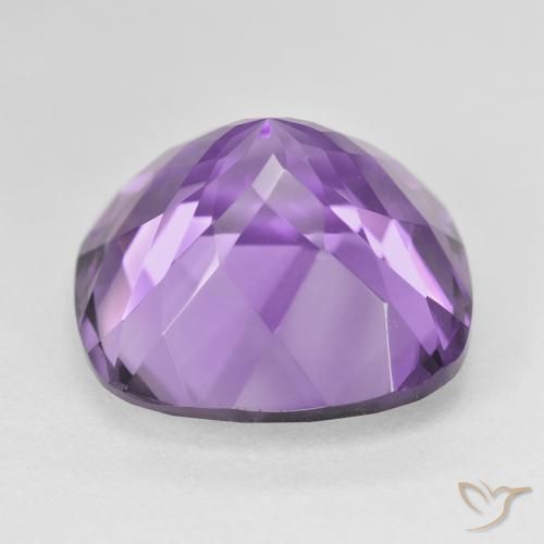 Ametista Profundo Iris Violeta Natural 22.37ct, Almofada, VVS-VS
