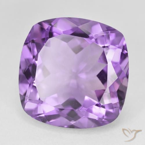 Ametista Violeta Púrpura Profundo Natural 22.31ct, Almofada, VVS