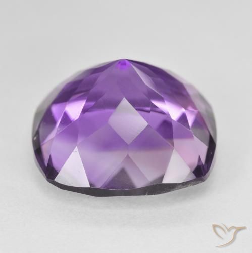 Ametista Violeta Púrpura Profundo Natural 22.31ct, Almofada, VVS