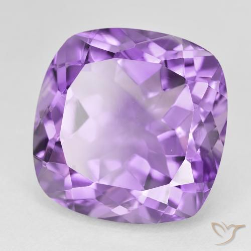 Ametista Violeta médio Natural 22.50ct, Almofada, VVS