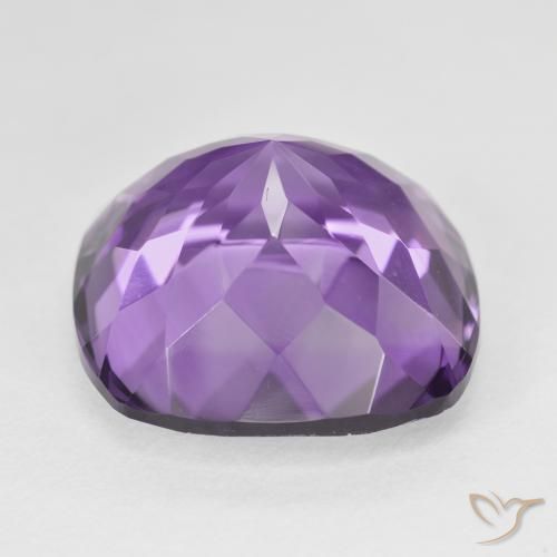 Ametista Violeta médio Natural 22.50ct, Almofada, VVS