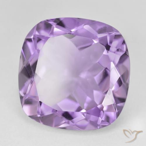 Ametista Violeta médio Natural 20.42ct, Almofada, VVS