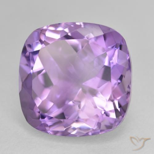 Ametista Violeta rosado Natural 13.73ct, Almofada, VVS