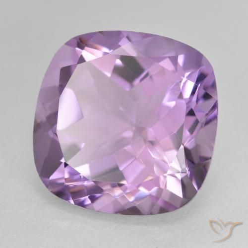 Ametista Violeta médio Natural 12.45ct, Almofada, VVS