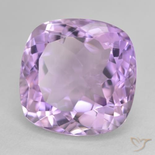 Ametista Violeta rosado Natural 14.24ct, Almofada, VVS