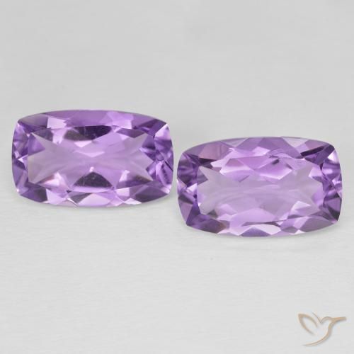 10.88ctw Natural Violeta Púrpura Ametista, Almofada, VS