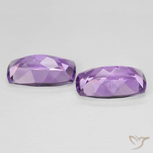 Pedras preciosas de Ametista Violeta Púrpura natural de 10.88 ct, Almofada, VS