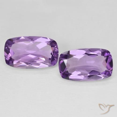 10.59ctw Natural Violeta Púrpura Ametista, Almofada, VVS-VS