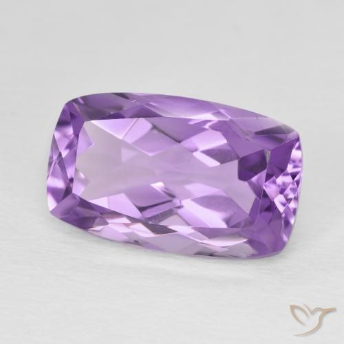 Ametista Violeta médio Natural 6.50ct, Almofada, VS