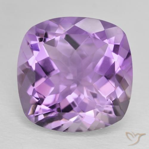 12.69ct Natural Violeta rosa médio Ametista, Almofada, VVS