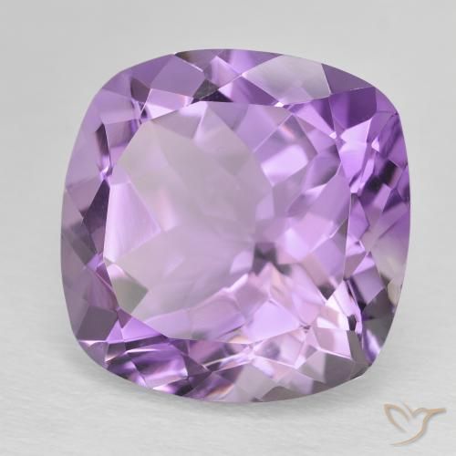 Ametista Violeta rosa médio Natural 12.69ct, Almofada, VVS