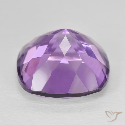 Ametista Violeta rosa médio Natural 12.69ct, Almofada, VVS