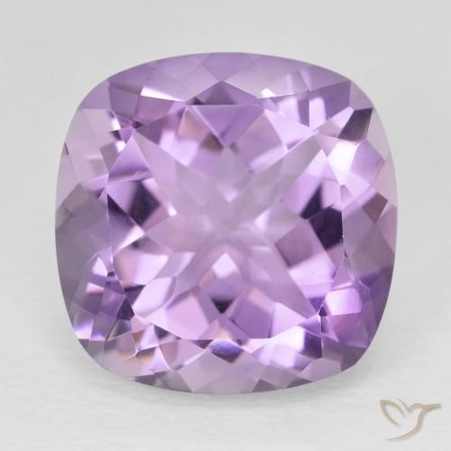 11.50ct Natural Violeta rosado Ametista, Almofada, VVS
