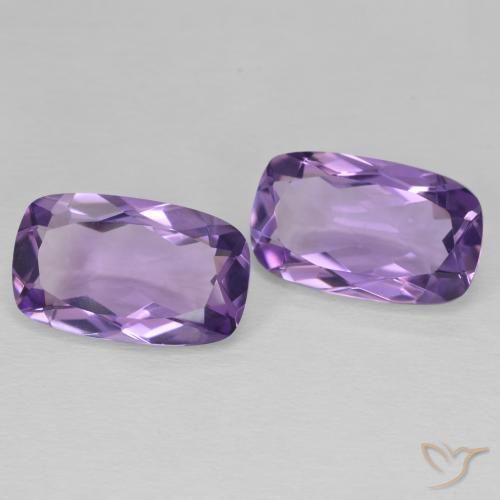Pedras preciosas de Ametista Violeta médio natural de 10.51 ct, Almofada, VVS