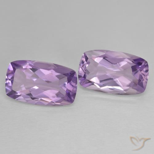 Pedras preciosas de Ametista Violeta médio natural de 11.86 ct, Almofada, VVS