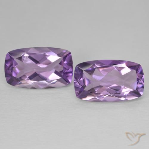 11.98ctw Natural Medium Light Purplish-Violet Ametista, Almofada, VVS