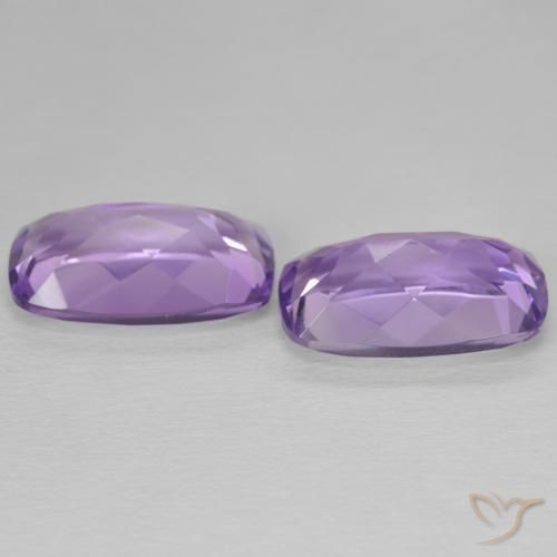Pedras preciosas de Ametista Violeta médio natural de 11.54 ct, Almofada, VVS