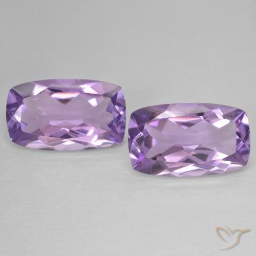11.40ctw Natural Violeta Púrpura Ametista, Almofada, VVS