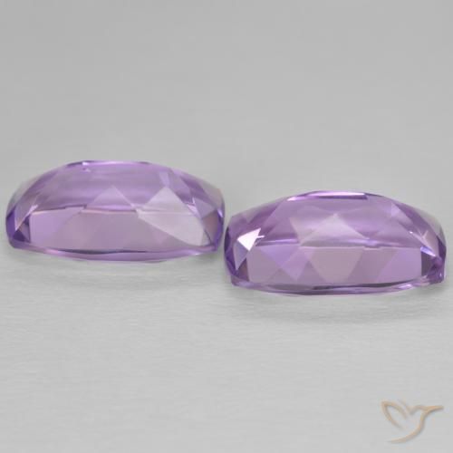 Pedras preciosas de Ametista Violeta Púrpura natural de 11.40 ct, Almofada, VVS