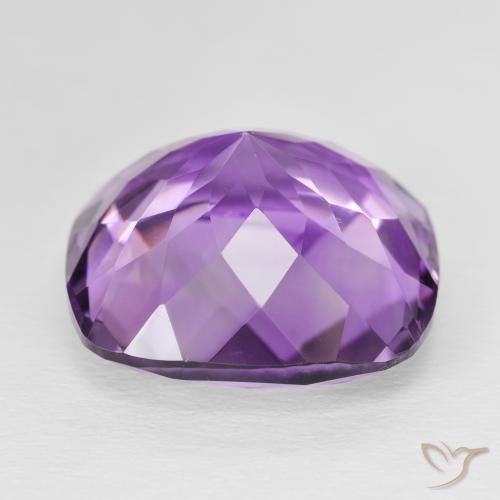 Ametista Violeta Púrpura Natural 21.27ct, Almofada, VVS-VS