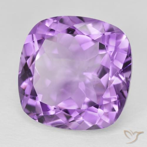 Ametista Violeta Púrpura Profundo Natural 20.80ct, Almofada, VS