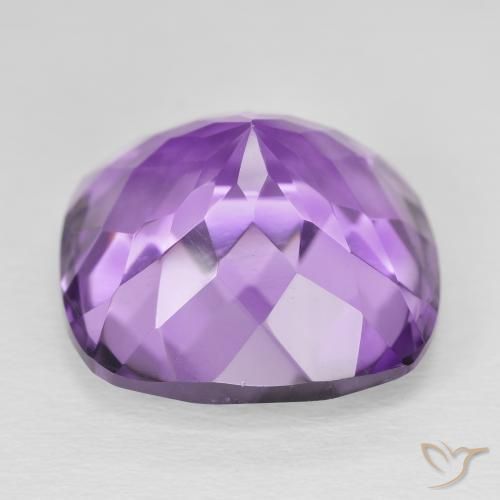 Ametista Violeta Púrpura Médio Natural 21.72ct, Almofada, VVS-VS