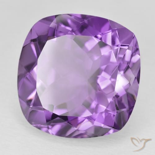Ametista Violeta Púrpura Profundo Natural 20.98ct, Almofada, VVS