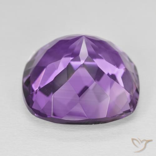 Ametista Violeta Púrpura Profundo Natural 20.98ct, Almofada, VVS