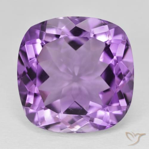 21.46ct Natural Violeta Púrpura Médio Ametista, Almofada, VVS