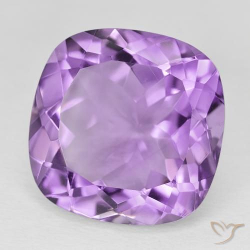 Ametista Violeta Púrpura Natural 19.54ct, Almofada, VVS