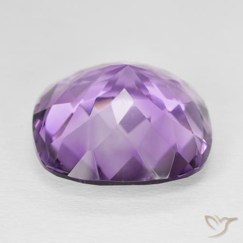 Ametista Violeta Púrpura Natural 19.54ct, Almofada, VVS