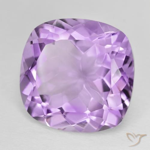 Ametista Violeta Púrpura Médio Natural 18.76ct, Almofada, VVS-VS