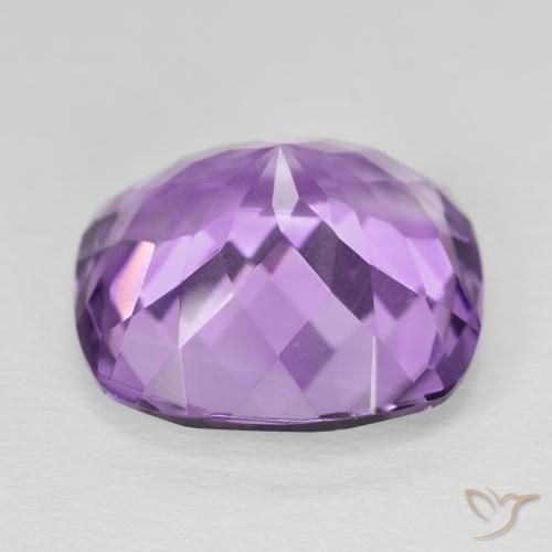 Ametista Violeta Púrpura Médio Natural 18.76ct, Almofada, VVS-VS