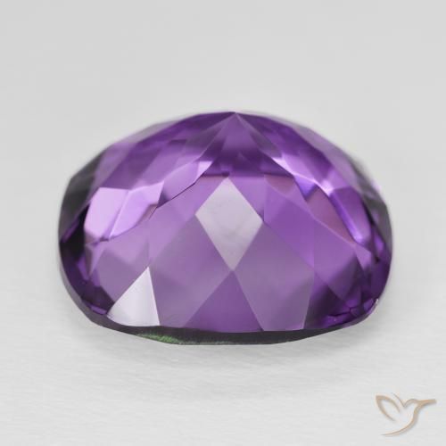 Ametista Violeta Púrpura Médio Natural 19.52ct, Almofada, VS
