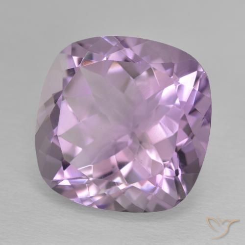 Ametista Violeta rosa médio Natural 13.09ct, Almofada, VVS