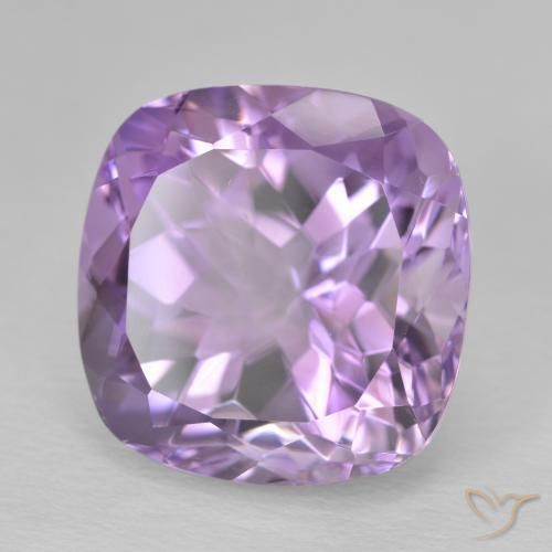 Ametista Violeta Profundo Natural 13.91ct, Almofada, VVS-VS