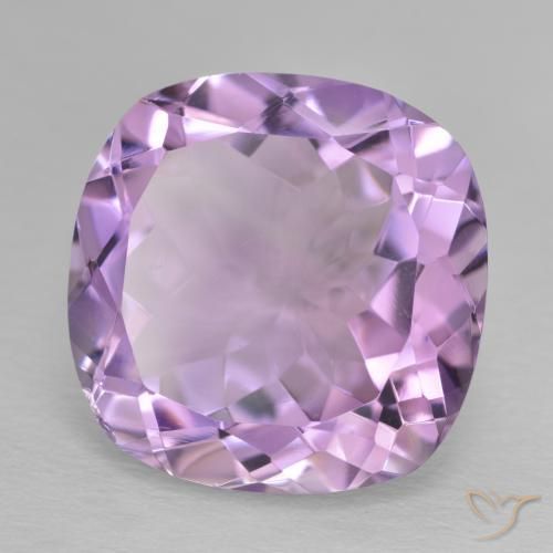 Ametista Violeta rosado Natural 13.67ct, Almofada, VVS