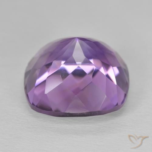 Ametista Violeta médio Natural 13.81ct, Almofada, VVS
