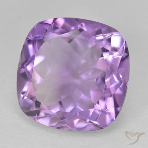 Ametista Violeta médio Natural 13.06ct, Almofada, VS