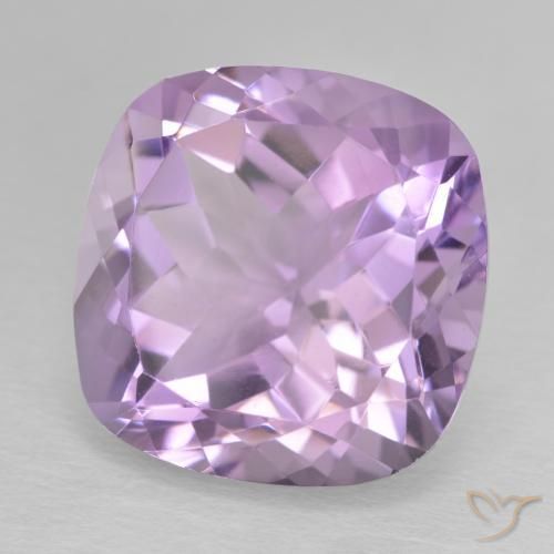 Ametista Violeta rosado Natural 12.93ct, Almofada, VVS