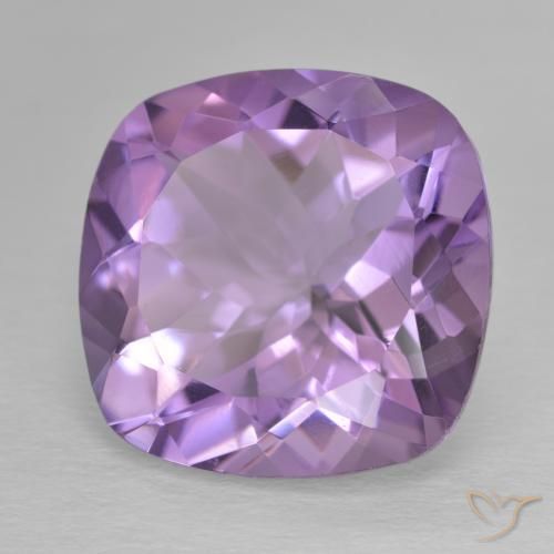 Ametista Violeta Profundo Natural 11.71ct, Almofada, VS