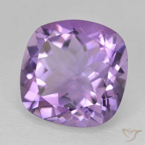 Ametista Violeta Profundo Natural 11.56ct, Almofada, VVS-VS