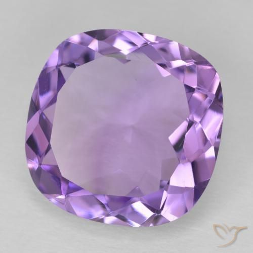 Ametista Violeta médio Natural 12.20ct, Almofada, VVS-VS