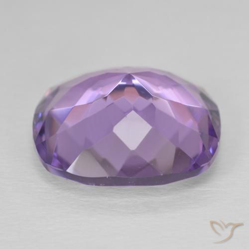 Ametista Violeta médio Natural 12.20ct, Almofada, VVS-VS