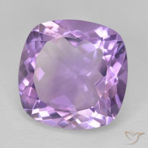 Ametista Violeta médio Natural 11.79ct, Almofada, VVS-VS