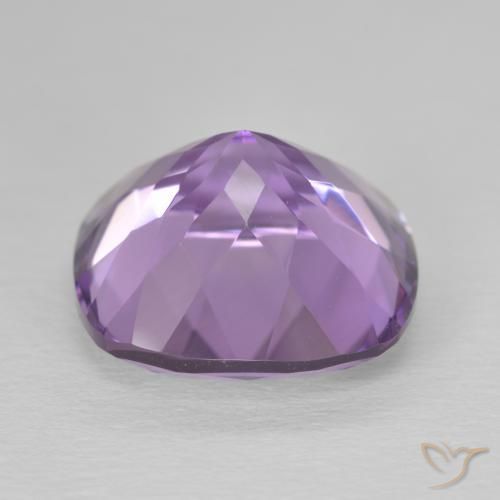 Ametista Violeta médio Natural 12.31ct, Almofada, VVS