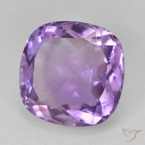 Ametista Violeta rosa médio Natural 13.19ct, Almofada, VVS