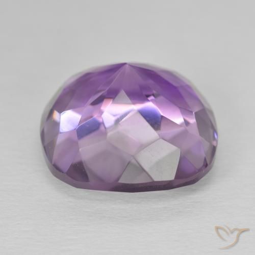 Ametista Violeta rosa médio Natural 13.19ct, Almofada, VVS