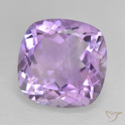 Ametista íris violeta Natural 12.80ct, Almofada, VVS