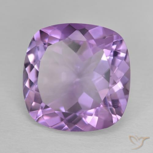 Ametista Violeta médio Natural 11.90ct, Almofada, VVS
